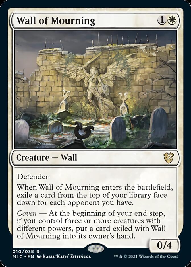 Wall of Mourning [Innistrad: Midnight Hunt Commander] | The CG Realm