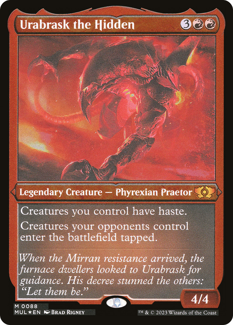 Urabrask the Hidden (Foil Etched) [Multiverse Legends] | The CG Realm