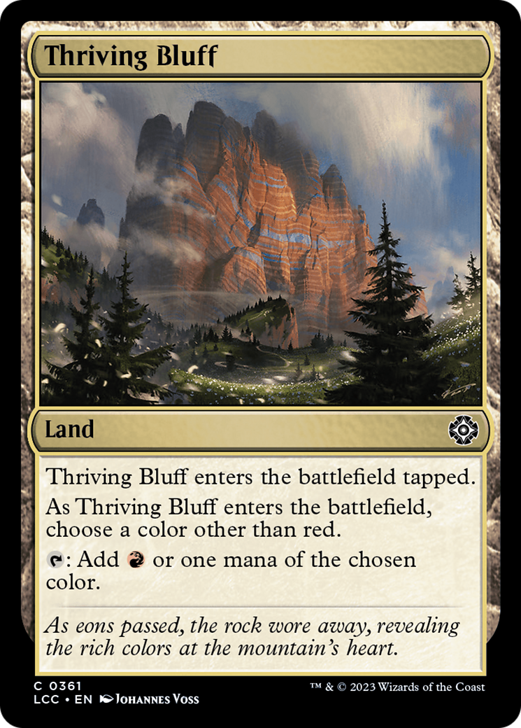 Thriving Bluff [The Lost Caverns of Ixalan Commander] | The CG Realm