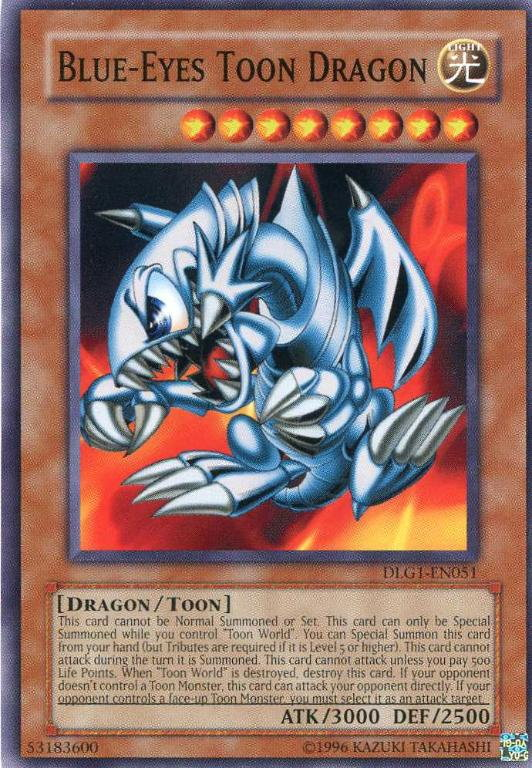 Blue-Eyes Toon Dragon [DLG1-EN051] Common | The CG Realm