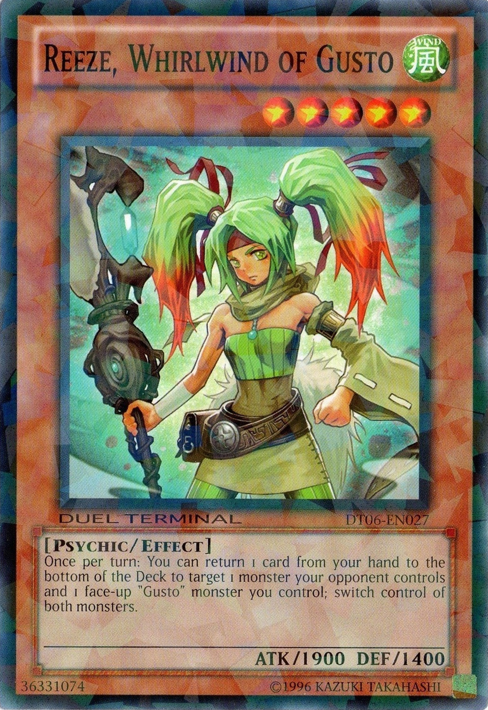 Reeze, Whirlwind of Gusto [DT06-EN027] Common | The CG Realm