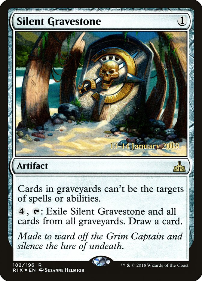 Silent Gravestone [Rivals of Ixalan Prerelease Promos] | The CG Realm