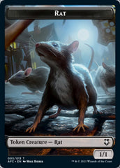 Rat // Zombie Double-Sided Token [Dungeons & Dragons: Adventures in the Forgotten Realms Commander Tokens] | The CG Realm