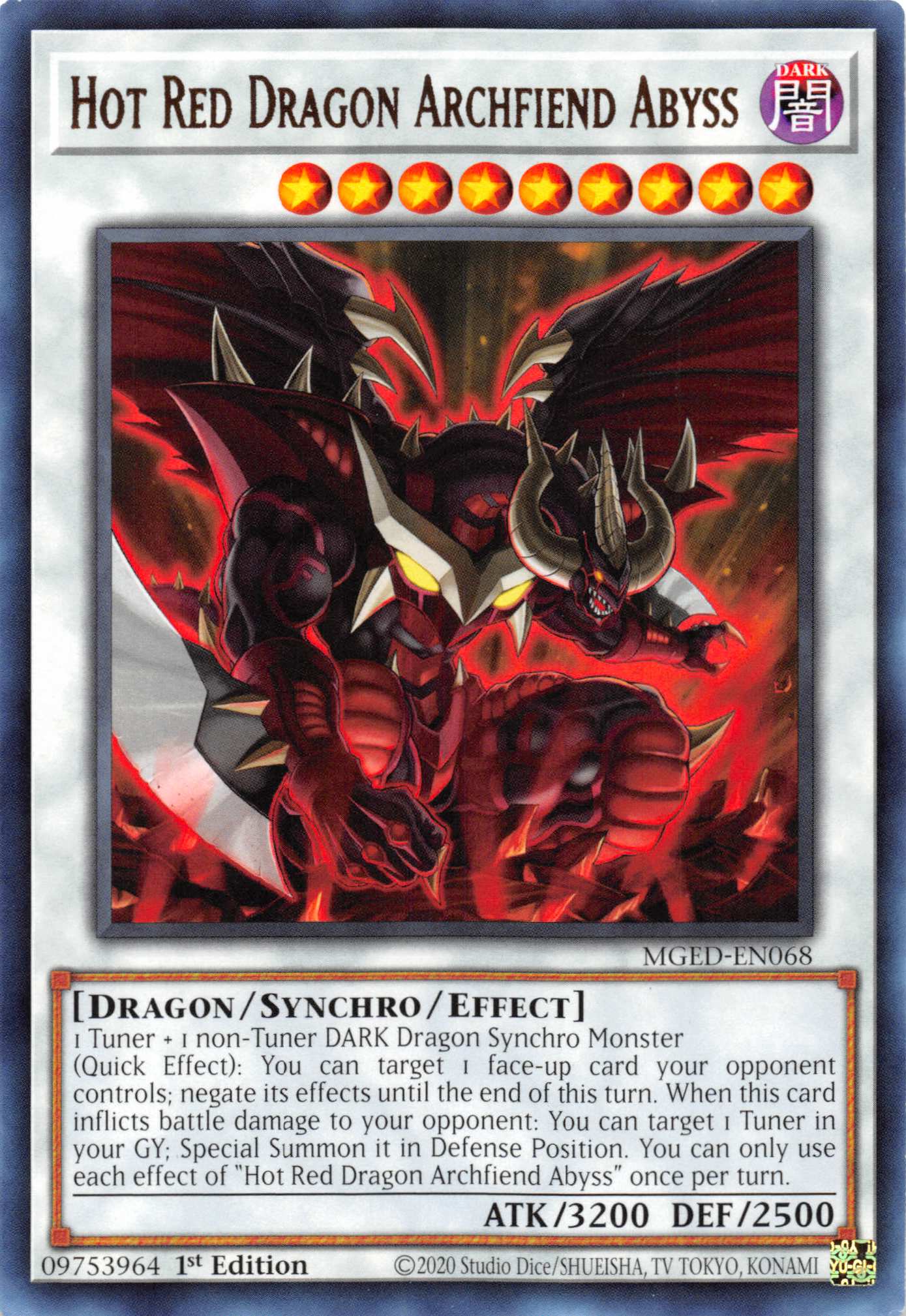 Hot Red Dragon Archfiend Abyss [MGED-EN068] Rare | The CG Realm