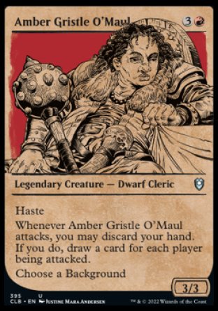 Amber Gristle O'Maul (Showcase) [Commander Legends: Battle for Baldur's Gate] | The CG Realm