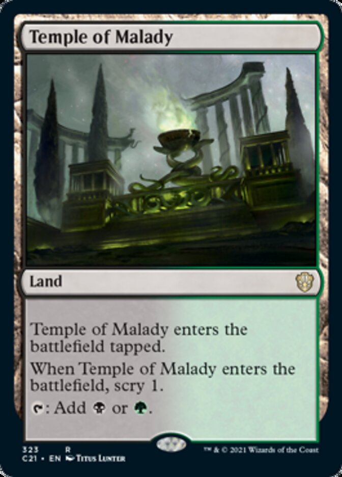 Temple of Malady [Commander 2021] | The CG Realm