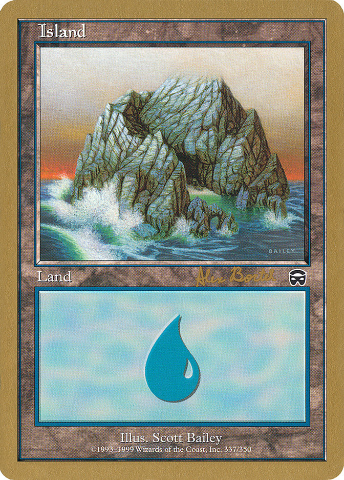 Island (ab337a) (Alex Borteh) [World Championship Decks 2001] | The CG Realm