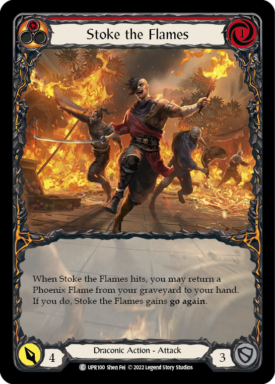 Stoke the Flames (Extended Art) [UPR100] (Uprising)  Rainbow Foil | The CG Realm