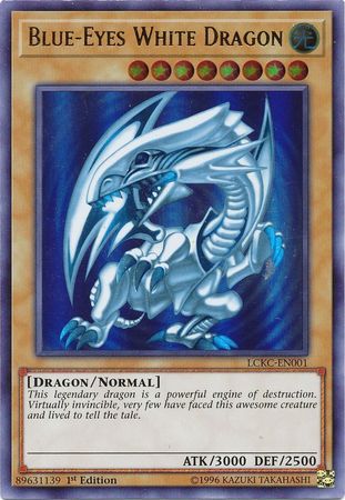 Blue-Eyes White Dragon (Version 2) [LCKC-EN001] Ultra Rare | The CG Realm