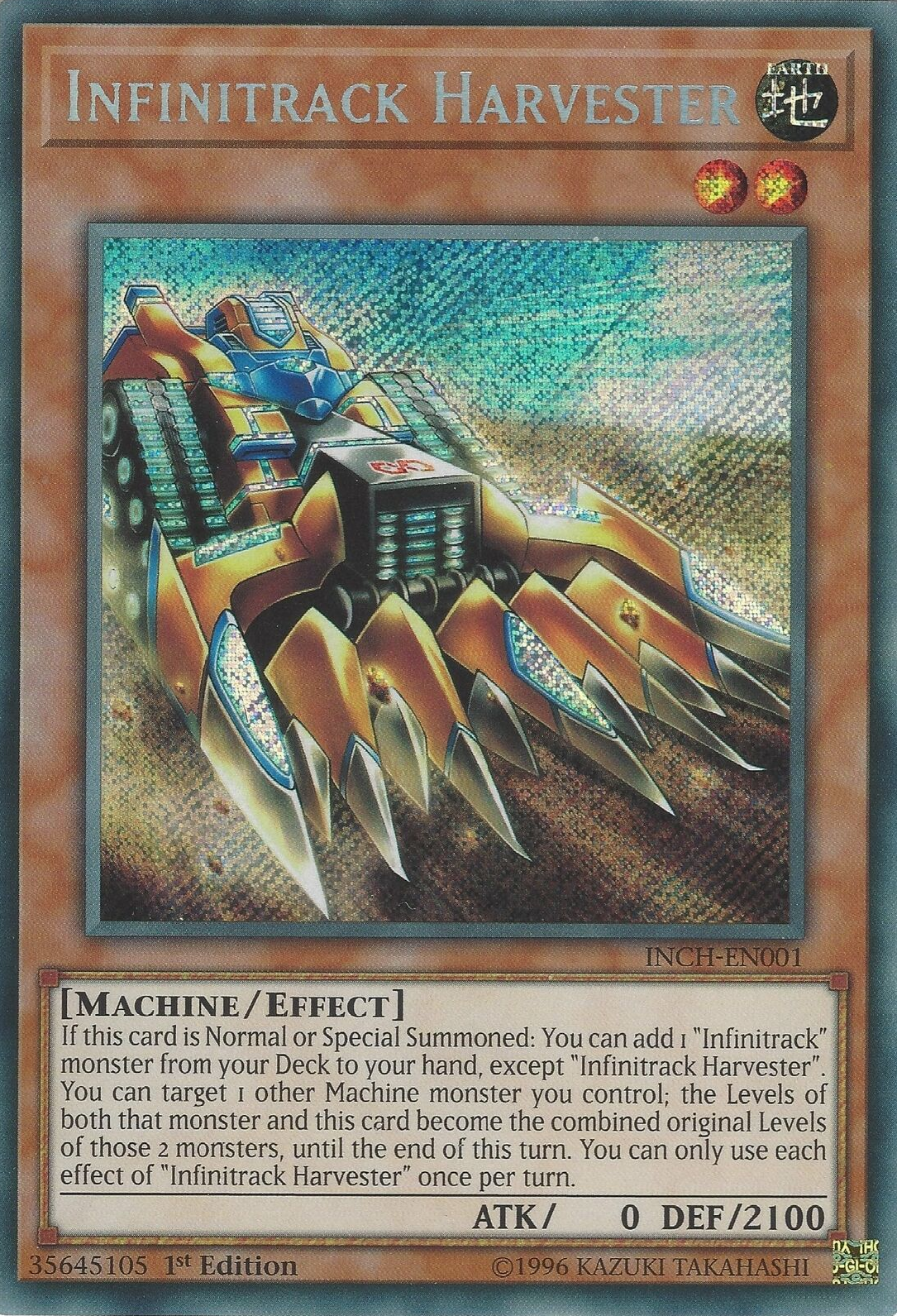 Infinitrack Harvester [INCH-EN001] Secret Rare | The CG Realm