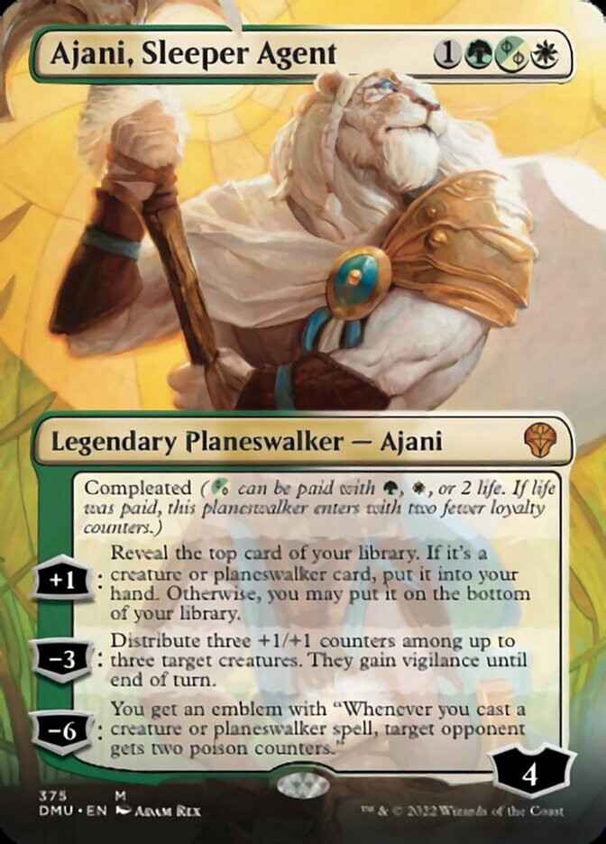 Ajani, Sleeper Agent (Borderless) (375) [Dominaria United] | The CG Realm