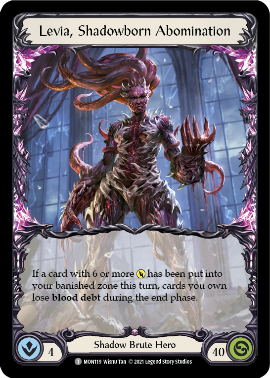 Levia, Shadowborn Abomination // Levia [MON119 // MON120] (Monarch)  1st Edition Normal | The CG Realm