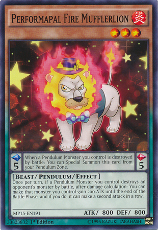 Performapal Fire Mufflerlion [MP15-EN191] Common | The CG Realm