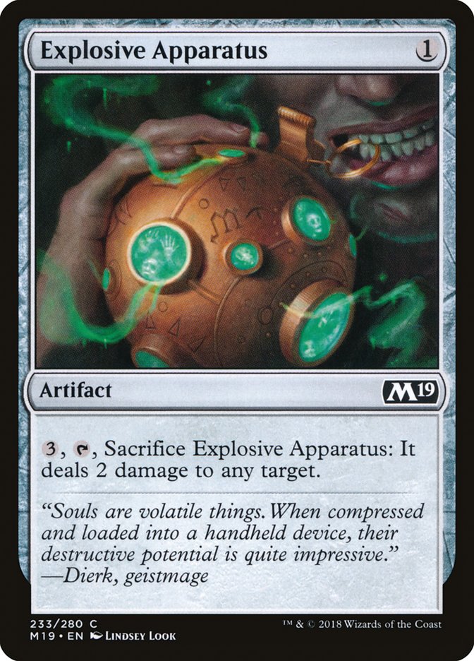 Explosive Apparatus [Core Set 2019] | The CG Realm