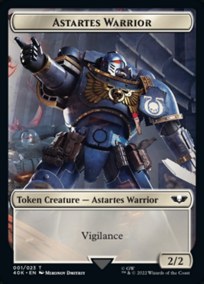 Astartes Warrior (001) // Robot Double-Sided Token [Warhammer 40,000 Tokens] | The CG Realm