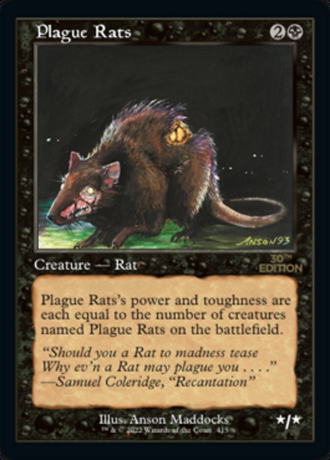 Plague Rats (Retro) [30th Anniversary Edition] | The CG Realm