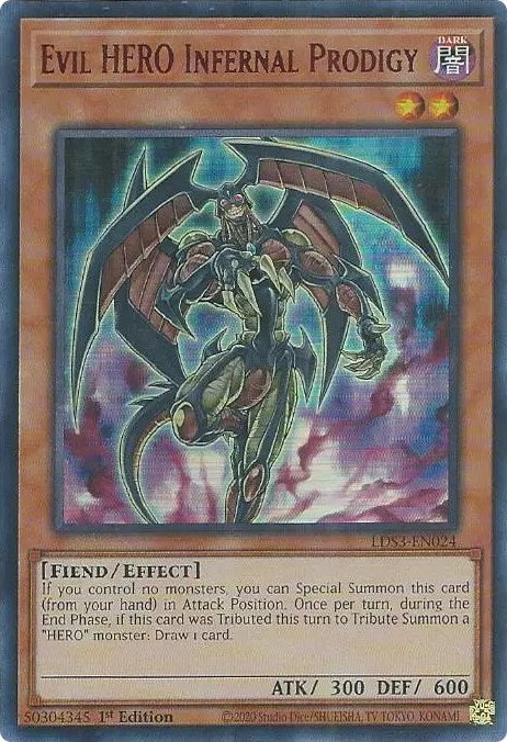 Evil HERO Infernal Prodigy (Red) [LDS3-EN024] Ultra Rare | The CG Realm