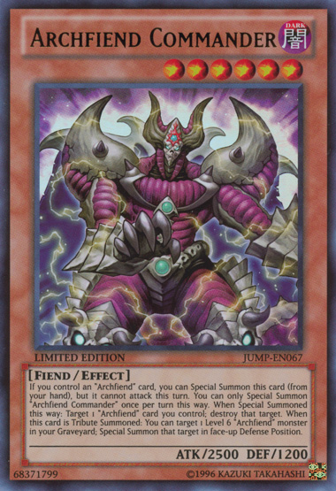 Archfiend Commander [JUMP-EN067] Ultra Rare | The CG Realm