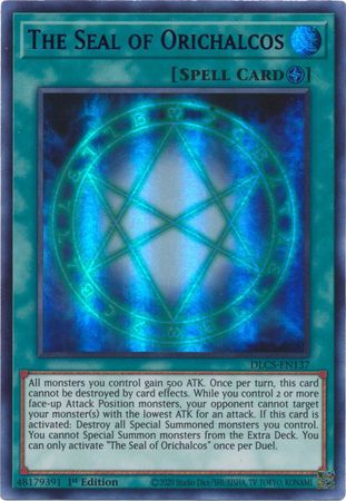 The Seal of Orichalcos (Blue) [DLCS-EN137] Ultra Rare | The CG Realm