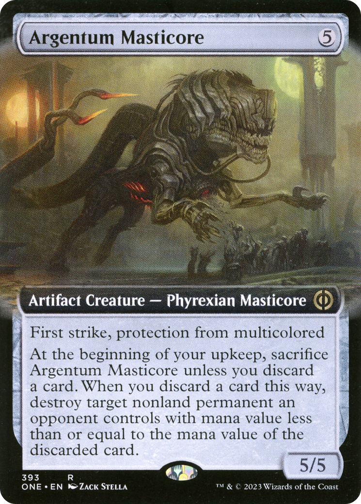 Argentum Masticore (Extended Art) [Phyrexia: All Will Be One] | The CG Realm