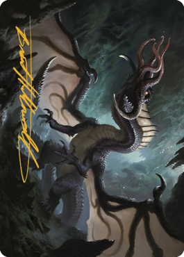 Brainstealer Dragon Art Card (Gold-Stamped Signature) [Commander Legends: Battle for Baldur's Gate Art Series] | The CG Realm