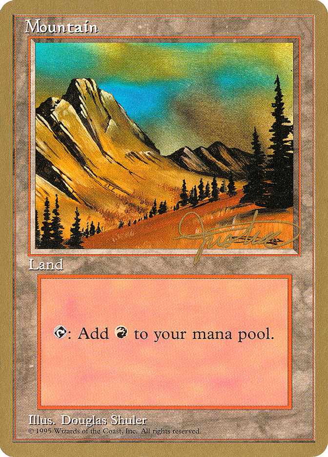 Mountain (mj375) (Mark Justice) [Pro Tour Collector Set] | The CG Realm