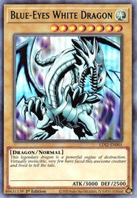 Blue-Eyes White Dragon (Green) [LDS2-EN001] Ultra Rare | The CG Realm