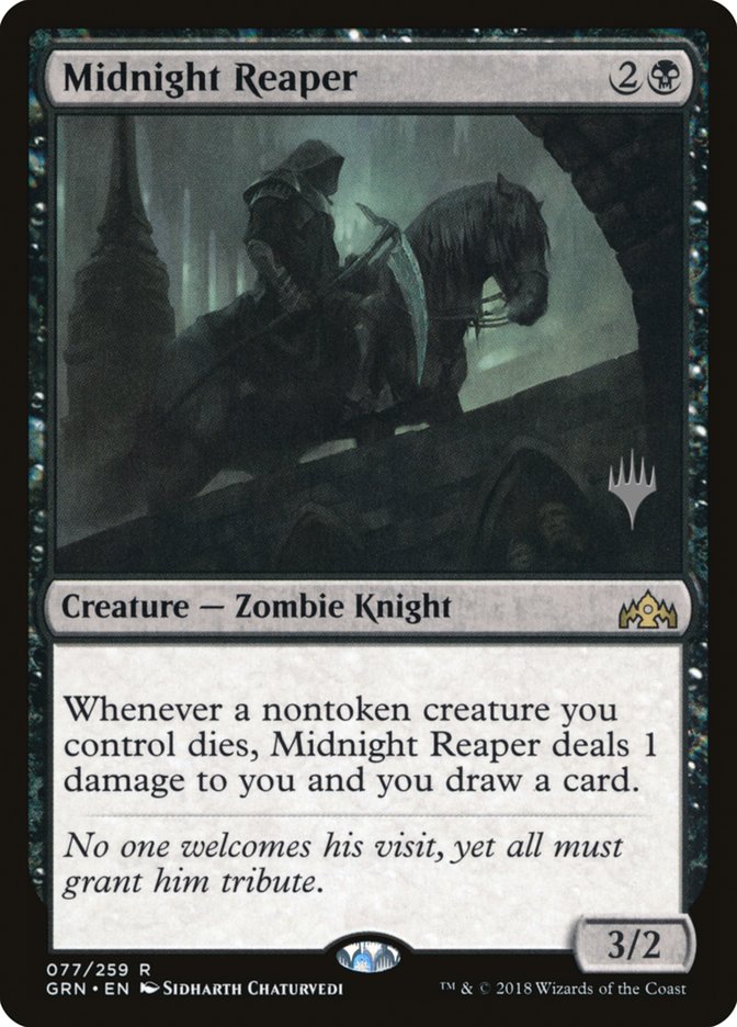 Midnight Reaper (Promo Pack) [Guilds of Ravnica Promos] | The CG Realm