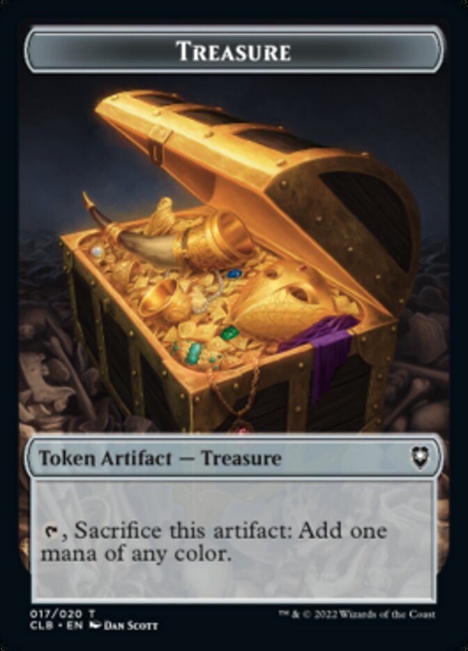 Treasure // Construct Double-Sided Token [Commander Legends: Battle for Baldur's Gate Tokens] | The CG Realm