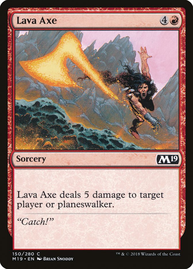 Lava Axe [Core Set 2019] | The CG Realm