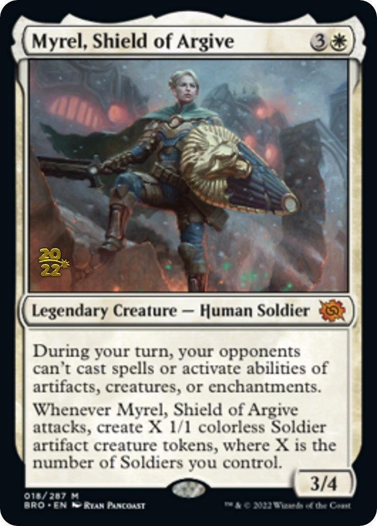 Myrel, Shield of Argive [The Brothers' War Prerelease Promos] | The CG Realm