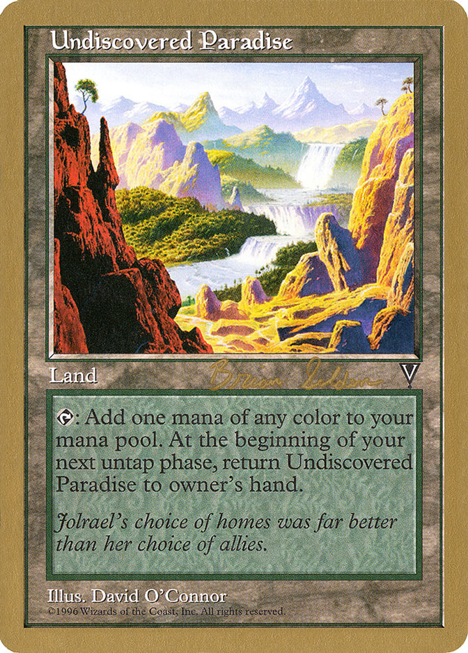 Undiscovered Paradise (Brian Selden) [World Championship Decks 1998] | The CG Realm