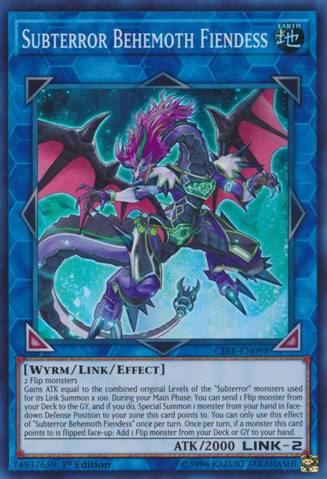 Subterror Behemoth Fiendess [CIBR-EN098] Super Rare | The CG Realm