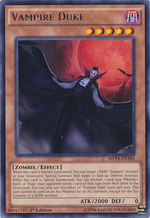 Vampire Duke [MP14-EN180] Rare | The CG Realm