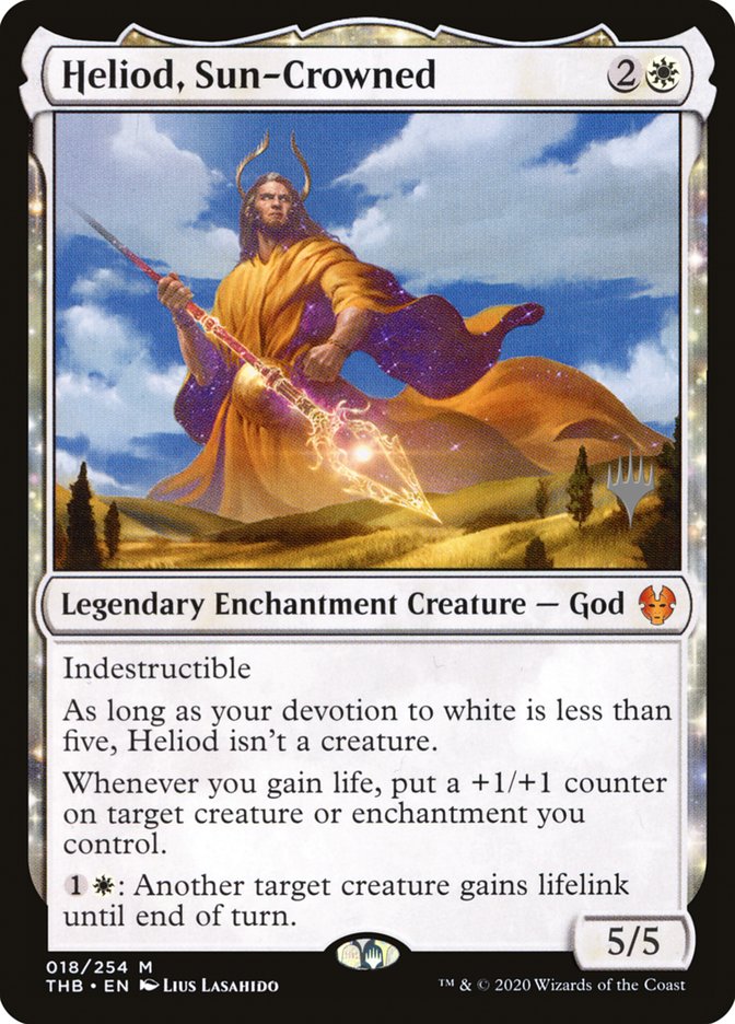 Heliod, Sun-Crowned (Promo Pack) [Theros Beyond Death Promos] | The CG Realm