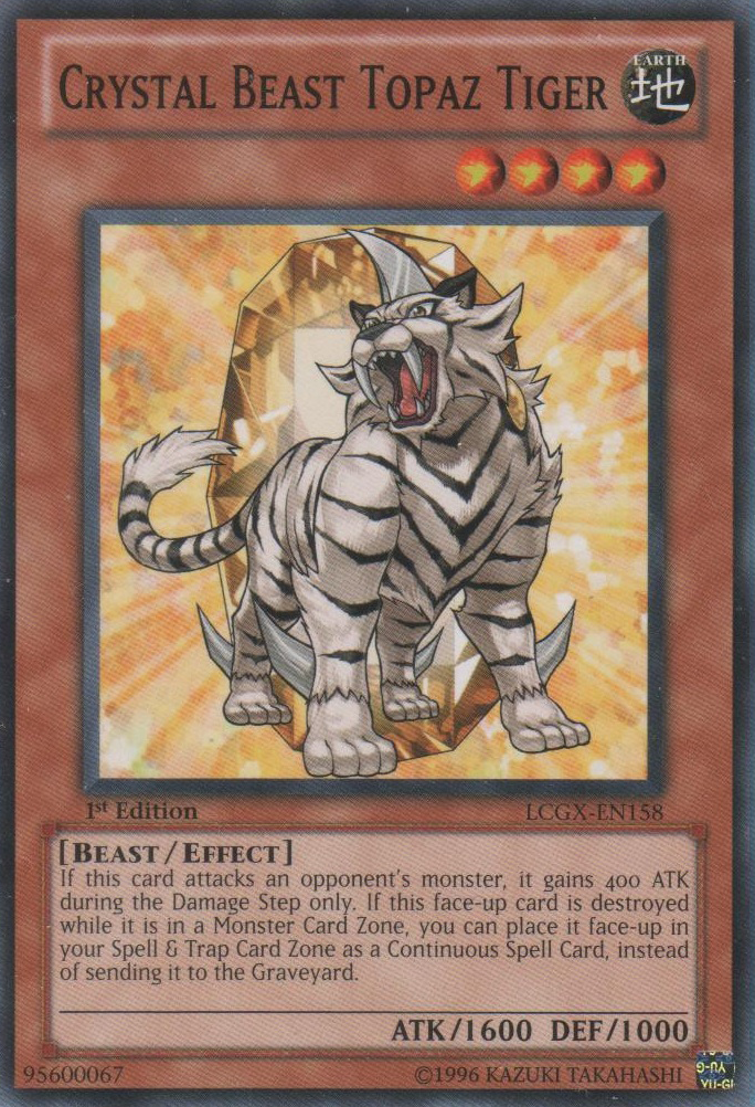 Crystal Beast Topaz Tiger [LCGX-EN158] Common | The CG Realm