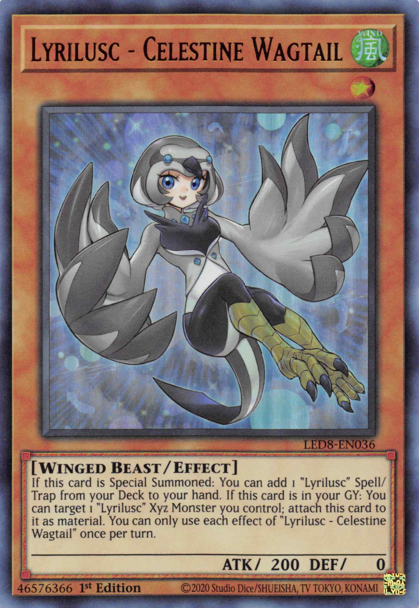 Lyrilusc - Celestine Wagtail [LED8-EN036] Ultra Rare | The CG Realm