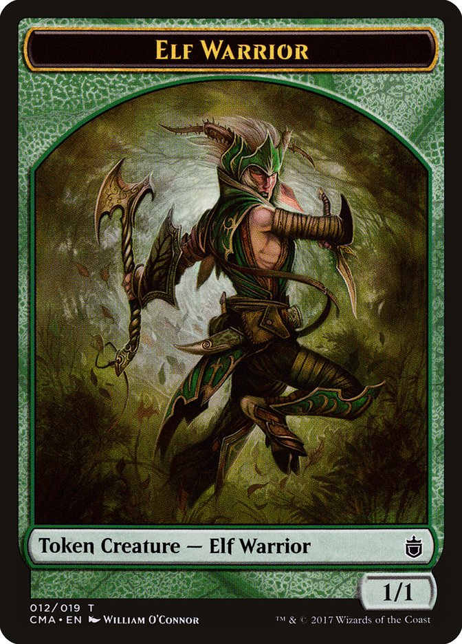 Elf Warrior Token [Commander Anthology Tokens] | The CG Realm