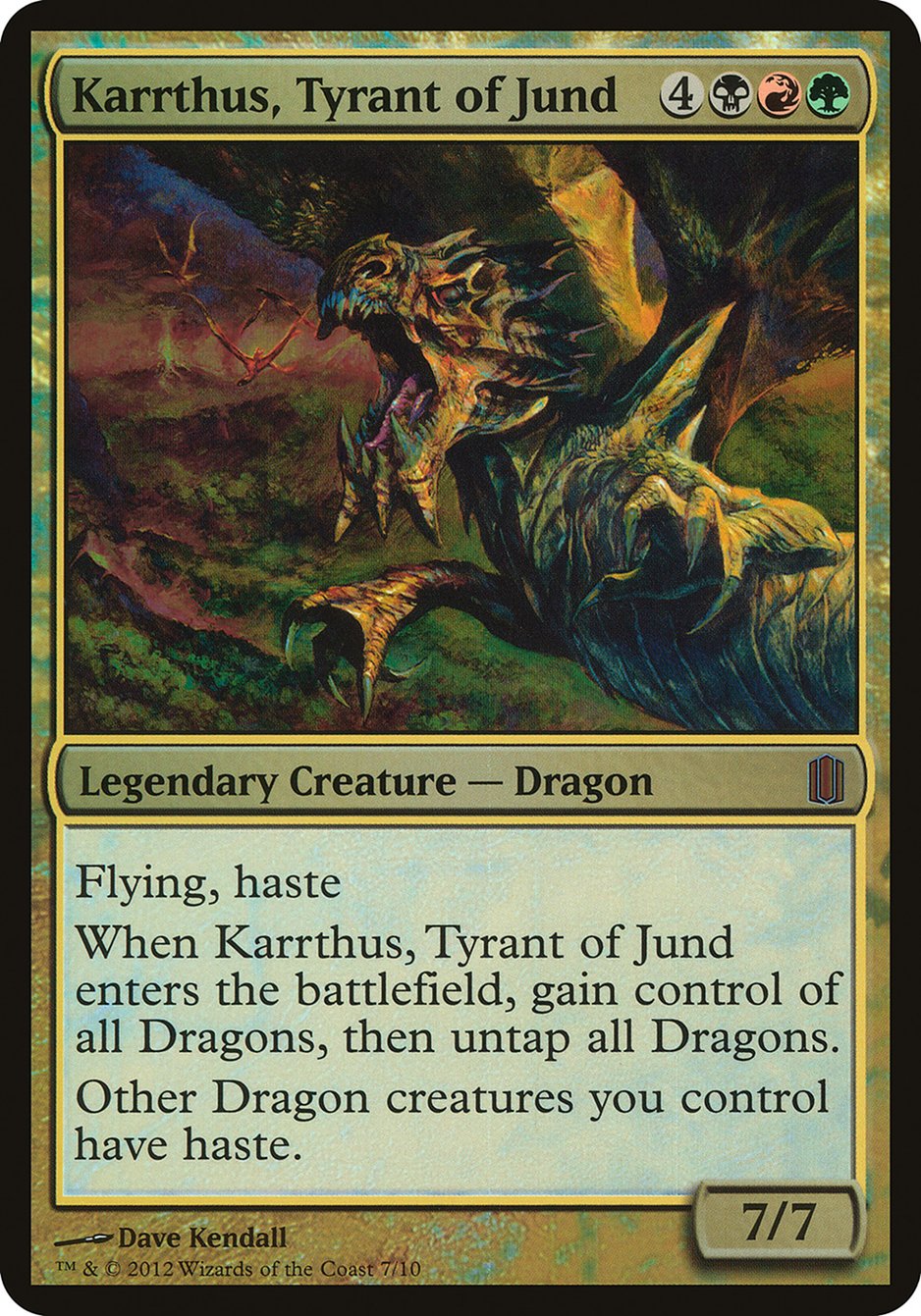 Karrthus, Tyrant of Jund (Oversized) [Commander's Arsenal Oversized] | The CG Realm