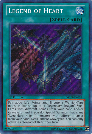 Legend of Heart [DRLG-EN006] Secret Rare | The CG Realm