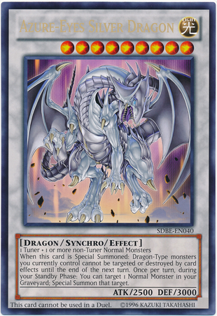 Azure-Eyes Silver Dragon (Oversized) (Silver Dragon) [SDBE-EN040] Promo | The CG Realm