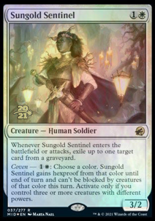 Sungold Sentinel [Innistrad: Midnight Hunt Prerelease Promos] | The CG Realm