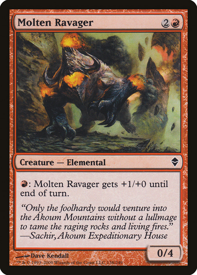 Molten Ravager [Zendikar] | The CG Realm