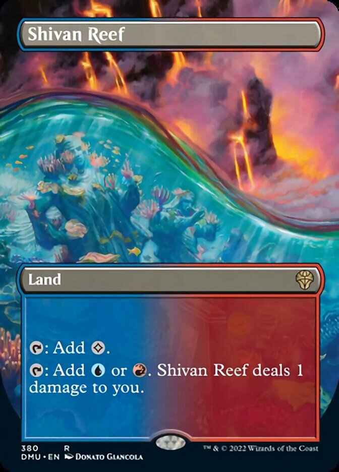 Shivan Reef (Borderless Alternate Art) [Dominaria United] | The CG Realm