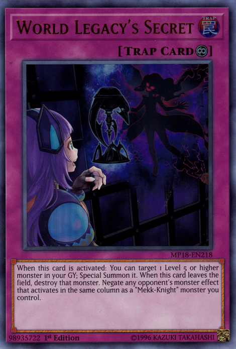 World Legacy's Secret [MP18-EN218] Ultra Rare | The CG Realm