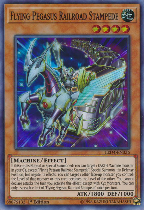 Flying Pegasus Railroad Stampede [LED4-EN036] Super Rare | The CG Realm