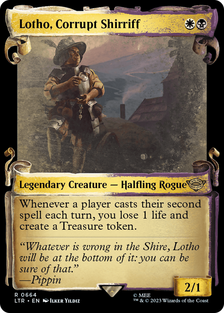 Lotho, Corrupt Shirriff [The Lord of the Rings: Tales of Middle-Earth Showcase Scrolls] | The CG Realm