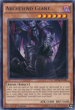 Archfiend Giant [MP14-EN181] Rare | The CG Realm