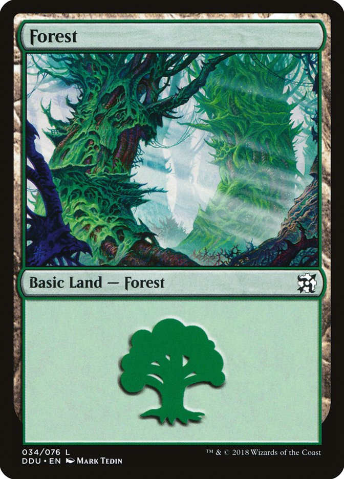 Forest (34) [Duel Decks: Elves vs. Inventors] | The CG Realm