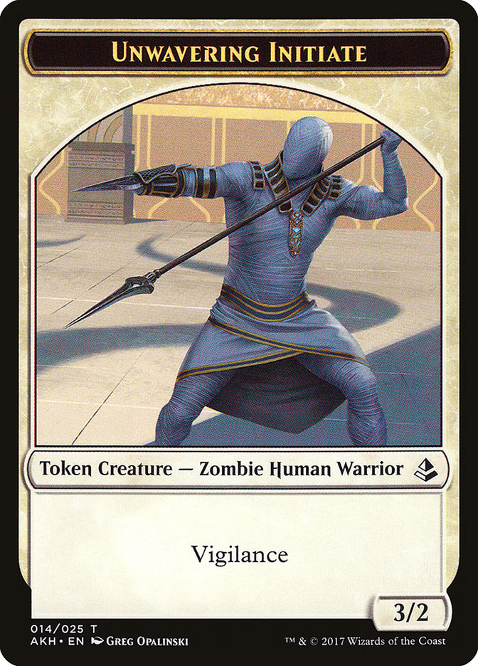 Unwavering Initiate Token [Amonkhet Tokens] | The CG Realm